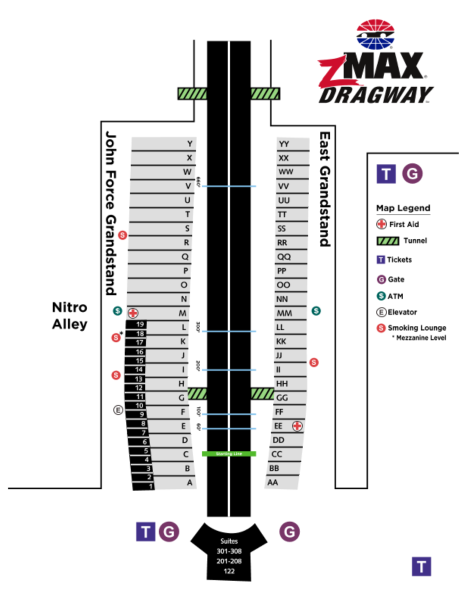 seating maps tickets events charlotte motor speedway bristol dragway seating chart