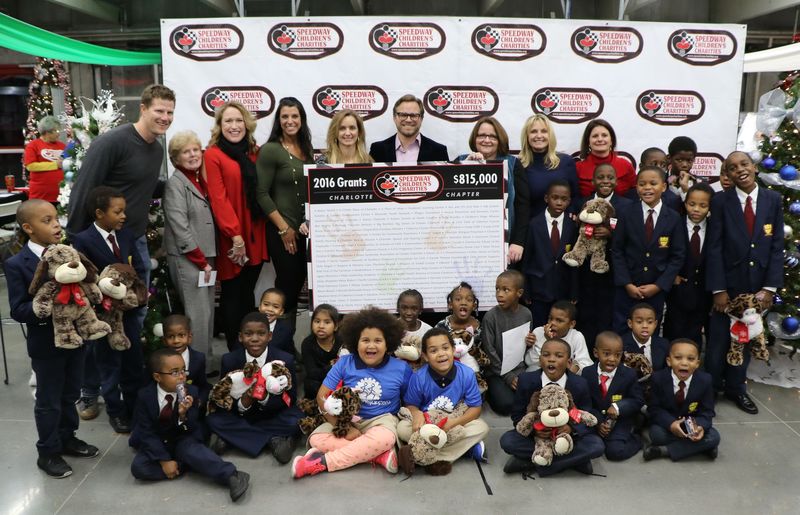 Speedway Children’s Charities officials announced Wednesday at a special grant presentation that the nonprofit’s Charlotte Motor Speedway chapter distributed a record $815,000 in grants to 93 charitable organizations in 11 area counties this year.