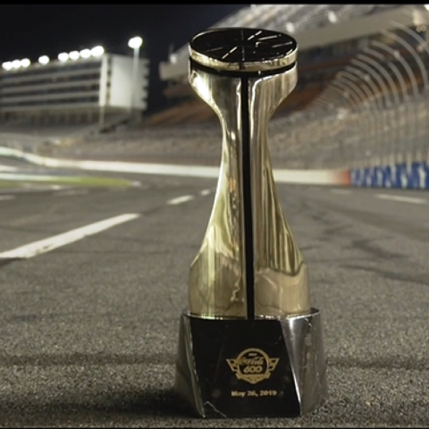 The Bruton Smith Trophy, among many things, await Sunday's Coca-Cola 600 winner.