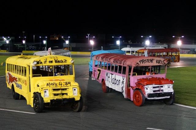 Area clergy converge on Charlotte Motor Speedway in Tuesday's Bojangles' Summer Shootout.