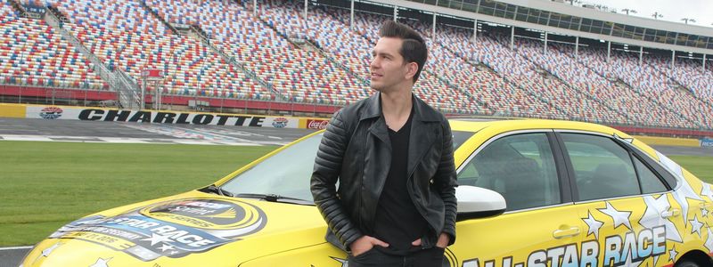 Triple-platinum recording artist Andy Grammer checked out Charlotte Motor Speedway Tuesday before his concert on May 21. 