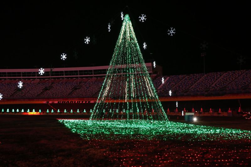 Photo Gallery Fan Info Charlotte Motor Speedway Speedway Christmas Lights Up Charlotte