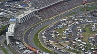 A general view of the race action during the Coca-Cola 600 at Charlotte Motor Speedway.