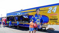 Fans welcomed the return of souvenir haulers to the Fan Zone during Friday's action at Charlotte Motor Speedway.