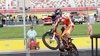 Members of the Adam Holbrook Trial Bike Stunt Show performed for huge crowds during an action-packed Friday of fun at the Pennzoil AutoFair presented by Advance Auto Parts.