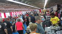 The vendor midway (Sprint Cup Series garage) was a busy place during opening day of the 22nd annual Goodguys Southeastern Nationals at Charlotte Motor Speedway.