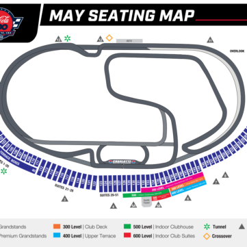 2025 Coca-Cola 600 Seating Map