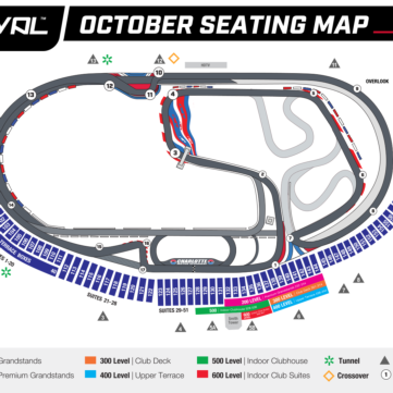 2025 Bank of America ROVAL 400 Seating Map