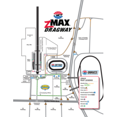 zMax Dragway and The Dirt Track Map