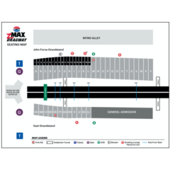 zMAX Dragway Seating Map