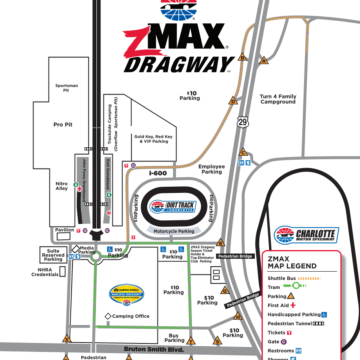 2024 zMAX Dragway Map