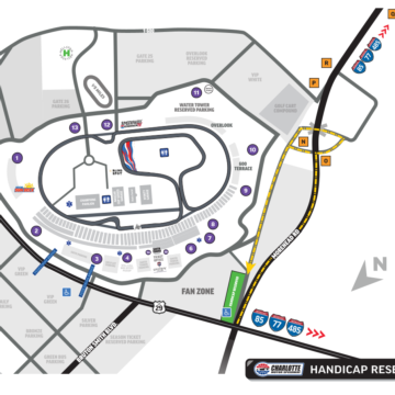 2024 Handicap Reserved Parking Map