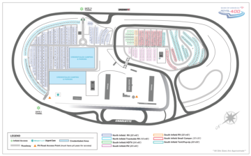 October 2024 ROVAL Infield Camping Map