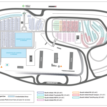 2024 ROVAL Infield Camping Map