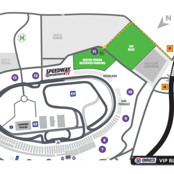 2026 VIP Blue Parking Map
