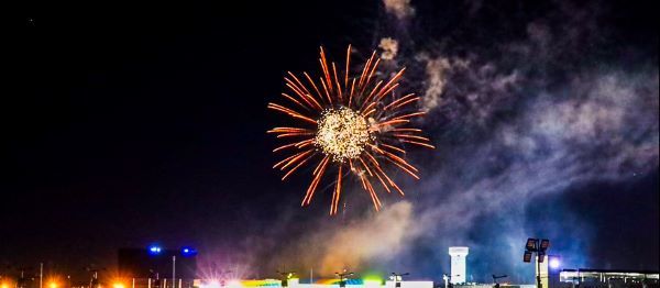 There were fireworks on the track and in the sky during Round 6 Red, White and Brews night presented by Dilling Heating & Cooling at Cook Out Summer Shootout.