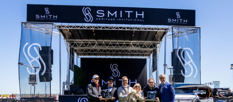 Brothers Cam and Rory Ingram’s 1955 Porsche 550 Spyder and Ralph Marano’s 1930 Packard Super 8 Boattail Speedster were recognized as Chairman's Choice recipients during the second annual Smith Heritage Invitational at AutoFair on Saturday, April 6, 2024 at Charlotte Motor Speedway.