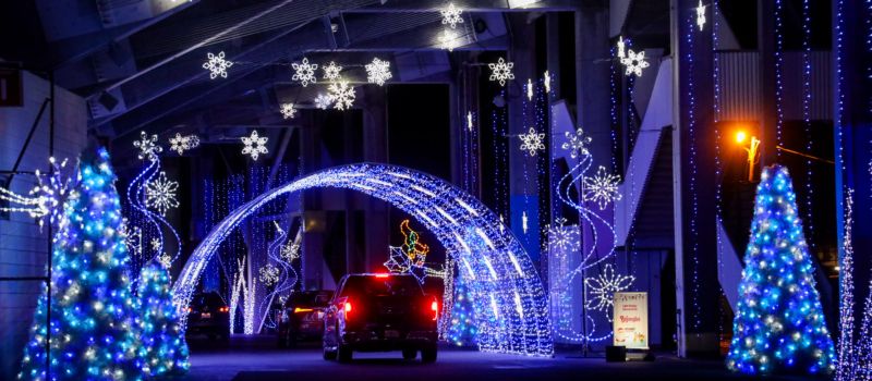 Attendees of Speedway Christmas presented by Atrium Health can experience a brand-new concourse with 600 illuminated orbs taking you on a journey from winter wonderland to outer space and landing at Santa’s workshop.