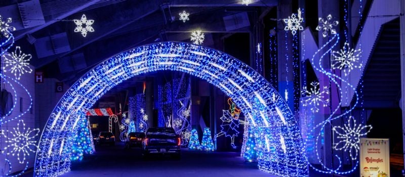 Holiday magic glows bright at Speedway Christmas presented by Atrium Health, where families enjoy twinkling lights, festive music and seasonal fun at Charlotte Motor Speedway.