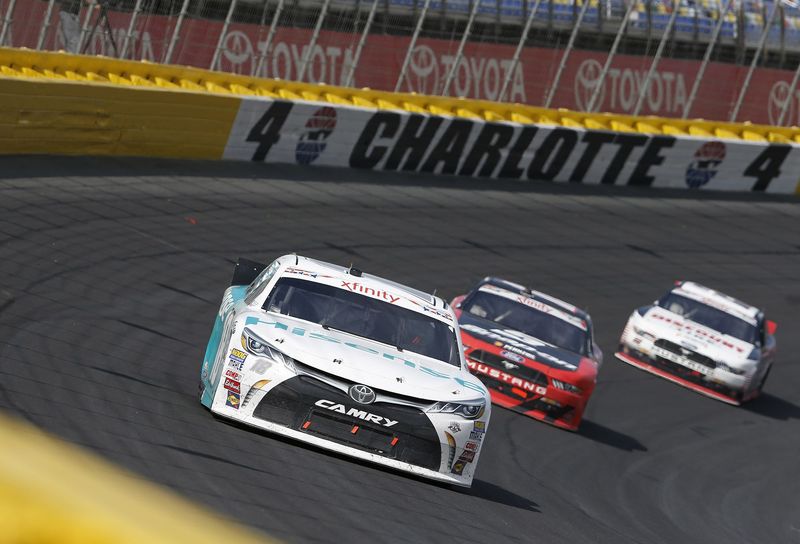 Denny Hamlin captured Saturday's Hisense 4K TV 300, his first NASCAR XFINITY Series  victory at Charlotte Motor Speedway. 