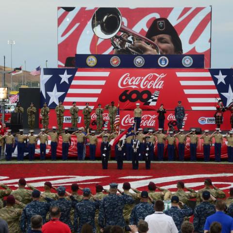 Charlotte Motor Speedway's annual patriotic pre-race Salute to the Troops returns before Sunday's 60th running of the Coca-Cola 600.