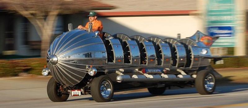 The Rocket Ship Car, once a popular carnival ride at Ohio's Euclid Beach Park, will be among the main attractions at the April 4-7 Pennzoil AutoFair.