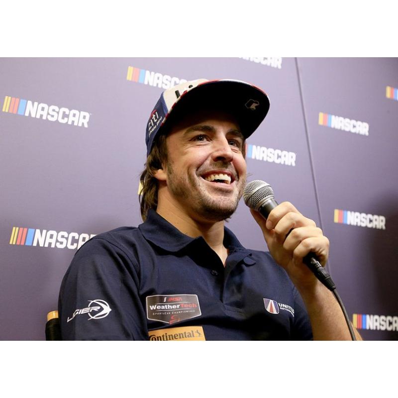 Two-time Formula One world champion Fernando Alonso discussed his future racing aspirations with media on Tuesday at the 36th annual NASCAR Media Tour hosted by Charlotte Motor Speedway at the Charlotte Convention Center in Charlotte, North Carolina.