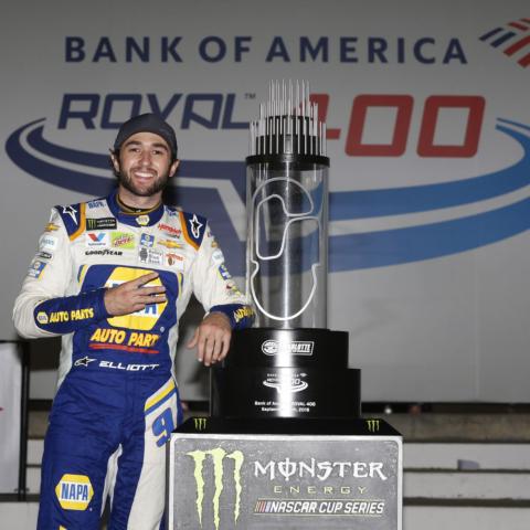 Chase Elliott rebounded from a lap-66 crash to score a spectacular victory in Sunday’s Bank of America ROVAL™ 400 on the Charlotte Motor Speedway ROVAL™.