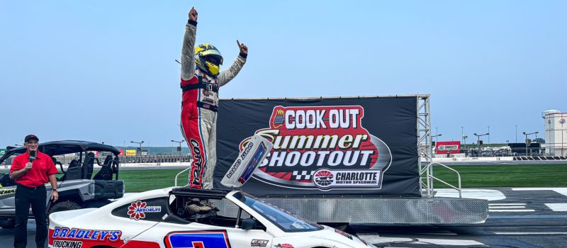 Wyatt Coffey kept his eye on the prize to capture his first victory of the season in Round 8 of the Cook Out Summer Shootout.