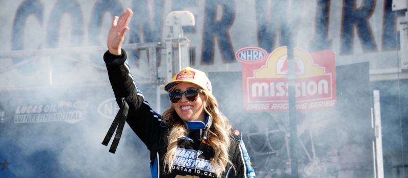 NHRA Top Fuel Driver Brittany Force sets her sights on NHRA’s 1,000th Top Fuel Event at zMax Dragway this spring.
