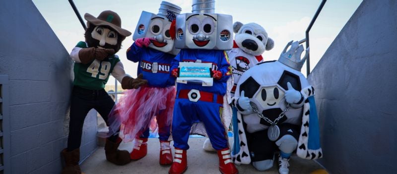 Lug Nut is out for birthday redemption as the Queen City’s top mascots return to the quarter-mile for a no-holds-barred go-kart showdown during Round 7 of Cook Out Summer Shootout on Tuesday, July 8.