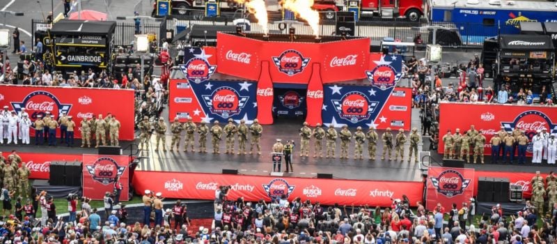 The Coca-Cola 600 pre-race ceremony honors service members, families and fallen heroes whose sacrifices shaped America ahead of the nation’s 250th birthday and one of NASCAR’s biggest events of the season.