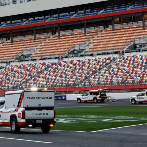 Due to forecasted inclement weather, NASCAR Cup Series practice and qualifying has been canceled, and the Blue Cross NC 300 NASCAR O’Reilly Auto Parts Series race will be run on Sunday, Oct. 11 at 8 p.m. 