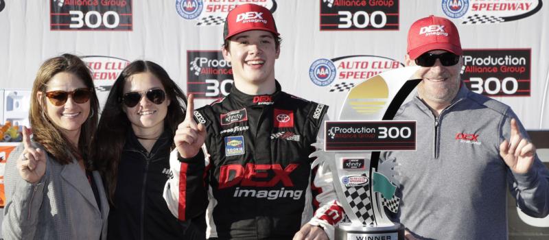 Harrison Burton will look to continue to build on his family's legacy this weekend, seeking his third win of the season at the Drive for the Cure 250 presented by BlueCross BlueShield of North Carolina on Saturday. 