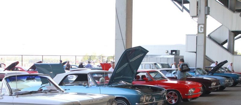 Classic cars will line the concourse of Charlotte Motor Speedway ahead of Tuesday’s Cook Out Summer Shootout “Cruise-in Night' presented by Hagerty and Streetside Classics. (CMS photo)
