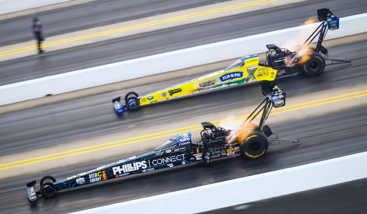Justin Ashley Leads Top Fuel Brittany Force Sets ZMAX Dragway Speed 