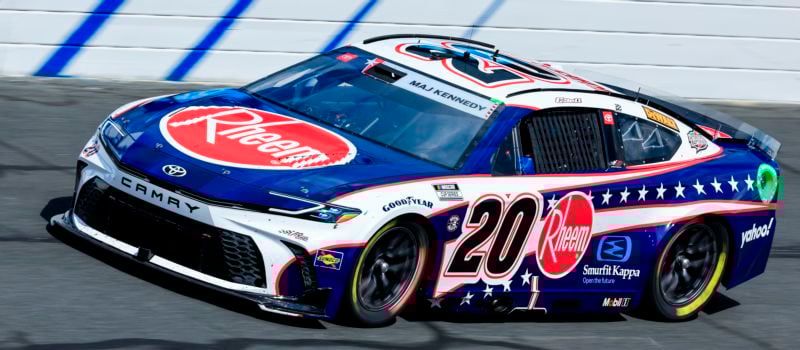 In last year’s Coca-Cola 600, Joe Gibbs Racing driver Christopher Bell honored the memory of MAJ Thomas Kennedy, carrying his name on the No. 20 car’s windshield.