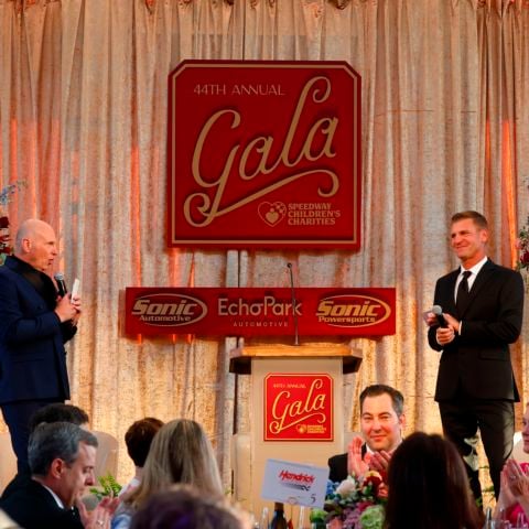 NASCAR analysts Adam Alexander and Clint Bowyer kept the energy high as emcees of the 44th annual Speedway Children’s Charities Gala, helping launch a record-breaking evening that raised more than $1.8 million for children in need.