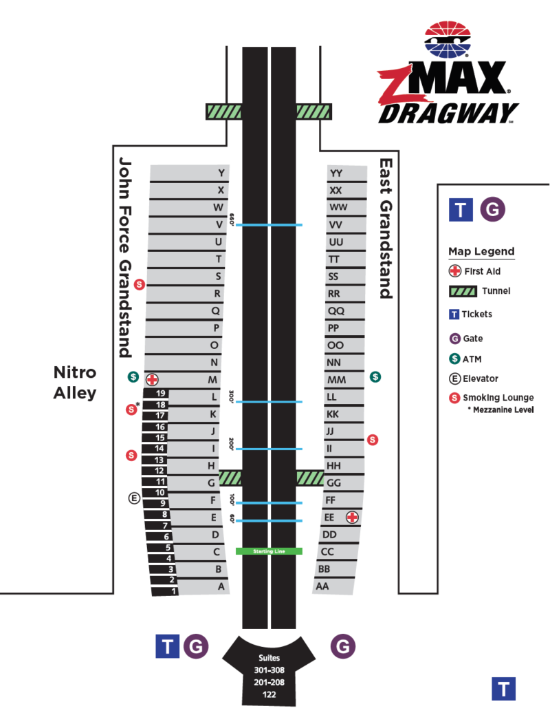 Nhra Seating Chart