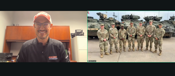 Mission 600 crossed the Atlantic Ocean on Tuesday, connecting Coca-Cola Racing Family driver Joey Logano and members of the V Corps - Project Fly Trap in Lithuania.