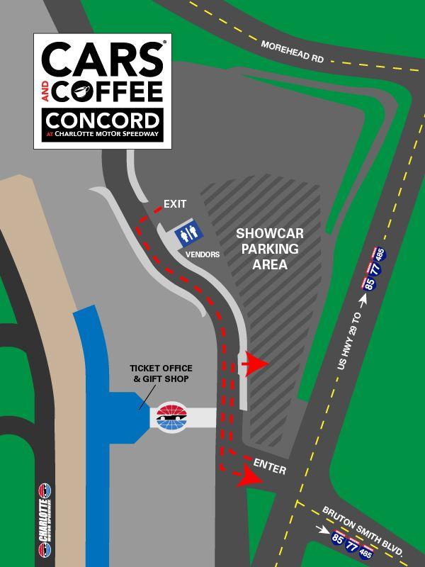 Cars and Coffee Concord map