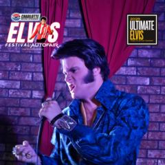 Chris Collins grew up in Anderson, South Carolina, and now resides in Memphis, Tennessee. He began performing as an Elvis Tribute Artist in 2017 after finding his family roots were in Memphis and becoming more interested in Rockabilly music. Chris placed third in the 1st Annual "King of Memphis" competition and was in the top 10 in the 2023 "Tupelo Elvis Festival". He performs monthly at The Arcade restaurant, where Elvis spent many days as a young man, in Memphis. Chris' favorite Elvis song is "Polk Salad Annie" and his favorite movie is "Charro", which is also the name of his dog. When he is not paying Tribute to Elvis he is a Weird Al Tribute Artist.
