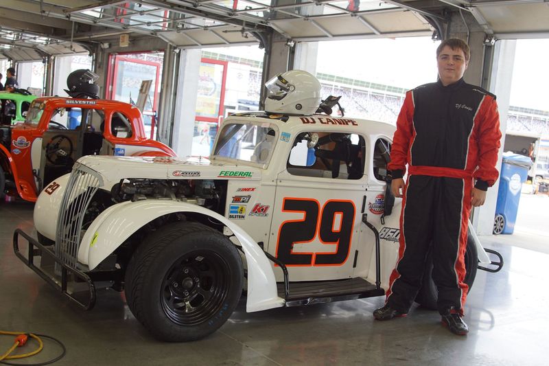 K1 Speed Young Lions division rookie D.J. "Cheeseburger" Canipe, from Shelby, will take on all comers in Tuesday's Round 7 of the Bojangles' Summer Shootout at Charlotte Motor Speedway presented by North Carolina Virtual Academy.