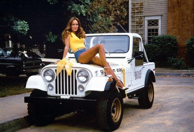 Dukes of Hazzard' Actress Catherine Bach, Daisy Duke's Jeep at Fa...