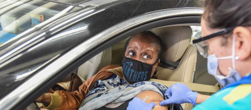 Nearly 16,000 patients will receive their second round of the COVID-19 vaccine as part of a public-private partnership mass vaccination event at Charlotte Motor Speedway. The speedway teamed up with Atrium Health, Honeywell and Tepper Sports & Entertainment on the event.