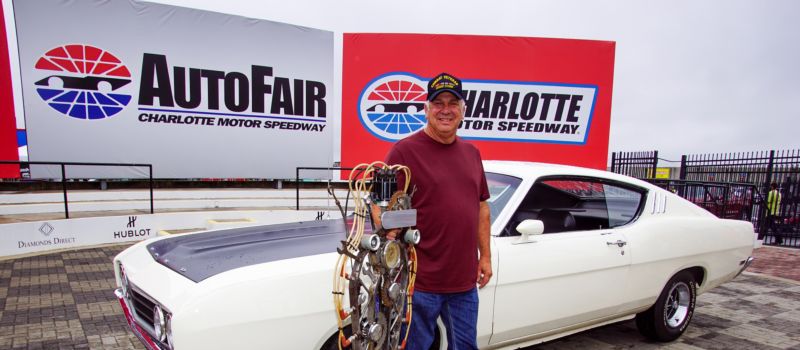 John Wayne Stowe, of Concord, and his 1969 Ford Torino Talladega won the prestigious Walt Hollifield Best of Show award at the Charlotte AutoFair.