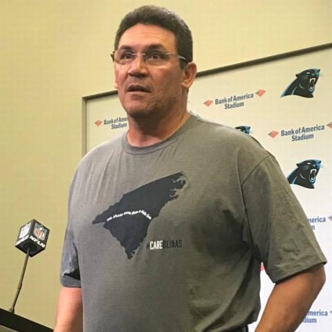 Carolina Panthers head coach Ron Rivera will give the command to start engines on Sunday.