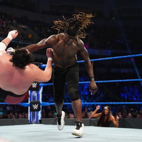 R-Truth, billed from Charlotte, will serve as honorary pace car driver on Saturday.