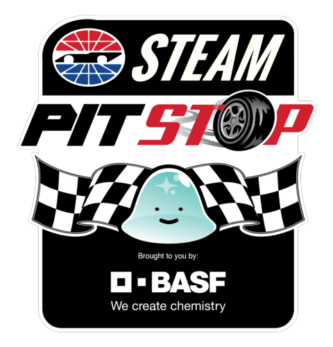 STEAM Pit Stop BASF logo