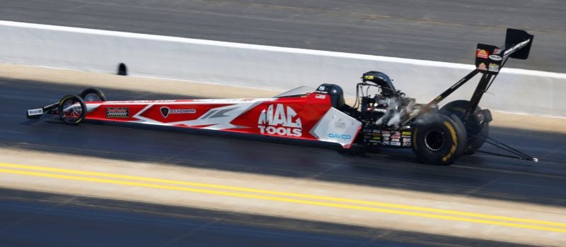 Doug Kalitta solidified his No. 1 Top Fuel qualifying spot Saturday by picking up a Mission #2Fast2Tasty Challenge victory before Sunday’s eliminations.